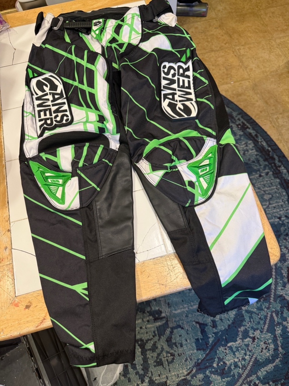 ANSR Racing Men’s Black & Green Pants